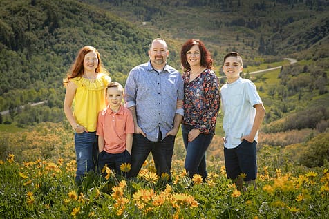 wilflower-family-portrait family in wildflowers